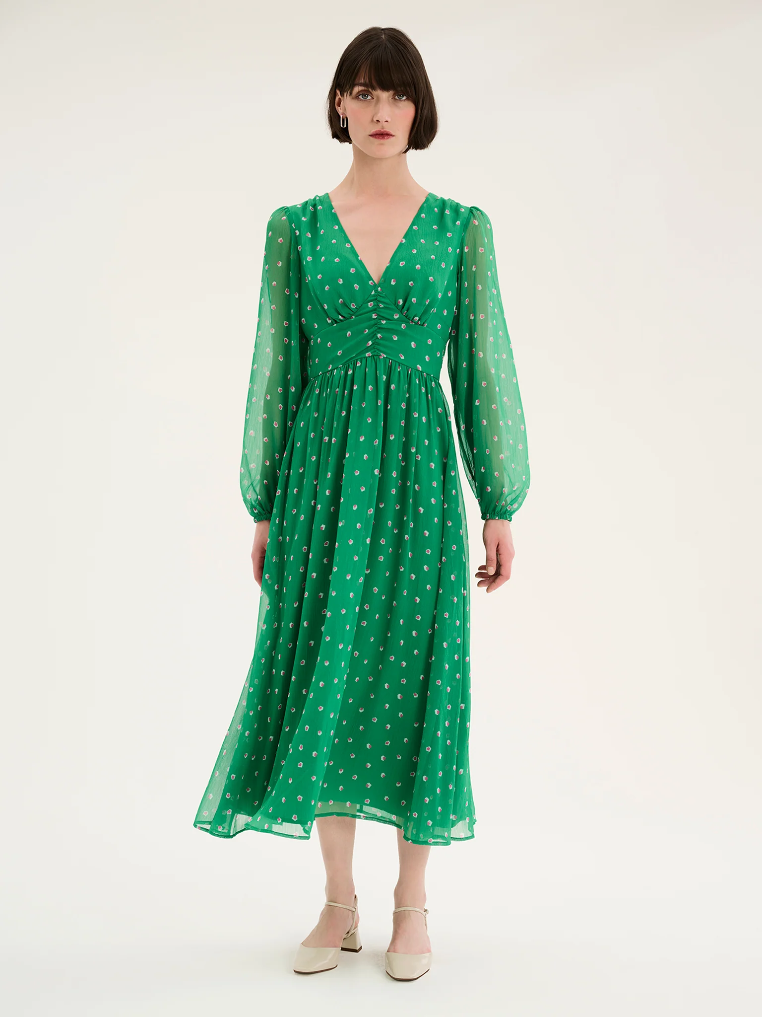 Gabriella Dress in Mini Shape Print